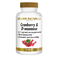 2X Golden Naturals Cranberry & D mannose 90 vegacapsules