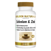 2X Golden Naturals Selenium & Zink Vegan 60 tabletten