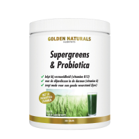 2X Golden Naturals Supergreens & Probiotica Poeder 300 gr