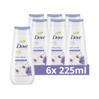 6X Dove Douchecrème Anti Stress 225 ml