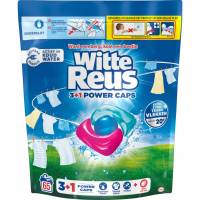 Witte Reus Wasmiddelcapsules 3+1 Power Caps Wit en lichtgekleurd 65 beurten