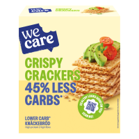 3X WeCare Lower Carb Crackers Crispy 100 gr