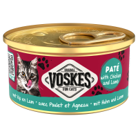 Voskes Kattenvoer Nat Paté Kip & Lam 85 gr