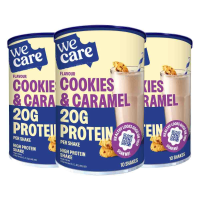 3X WeCare High protein Shake Cookies & Caramel 340 gr