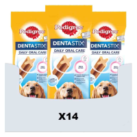 14X Pedigree Dentastix Hondensnacks Maxi Single 4 pack 154 gr