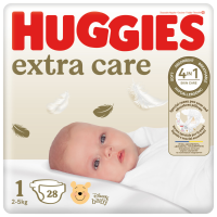 Huggies Extra Care Newborn Luiers Maat 1 (2   5 kg) 28 stuks