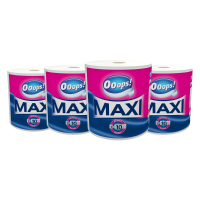 4X Ooops! Keukenpapier Maxi XXXL 500 vellen 2 laags