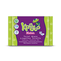 12X Kandoo Vochtige Toiletdoekjes Melon 60 stuks