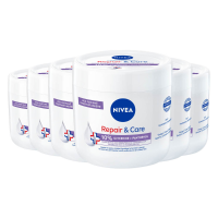 6X NIVEA Repair & Care Bodycrème Sensitive 400 ml