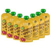 7X Ella's Kitchen Biologisch Knijpzakje 4+m Banaan & Appel 120 gr