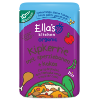 Ella's Kitchen Biologisch Maaltijdzakje 10+m Kipkerrie, Sperziebonen & Kokos 190 gr