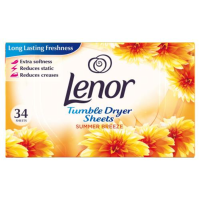 2+2 Gratis: Lenor Droogtrommeldoekjes Summer Breeze 34 stuks