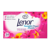 2+2 Gratis: Lenor Droogtrommeldoekjes Sparkling Bloom 34 stuks