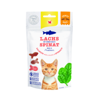 12X GimCat Crunchy Kattensnack Zalm & Spinazie 50 gr