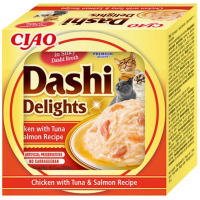 Inaba Ciao Dashi Delights Kattenvoer Nat Chicken & Tuna & Salmon 70 gr