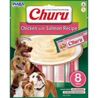 8X Inaba Churu Hondensnack Chicken & Salmon 8 x 20 gr