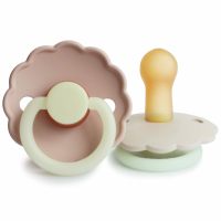 Frigg Fopspeen Night Maat 2 6 18 mnd Cream Blush 2 stuks