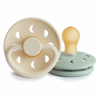 Frigg Fopspeen Moon maat 1 0 6 mnd Cream Sage 2 stuks