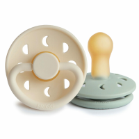 Frigg Fopspeen Moon maat 2 6 18 mnd Cream Sage 2 stuks