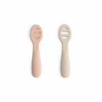 Mushie Eerste Set Babylepel Blush Shifting Sand 1 set
