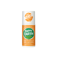 6X Happy Earth 100% Natuurlijke Deodorant Roller Rose Petitgrain 75 ml