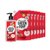 Marcel's Green Soap Handzeep Argan & Oudh + 6 Navullingen Pakket