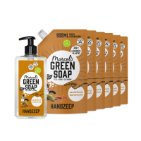 Marcel's Green Soap Handzeep Sandelhout & Kardemom 500 ml + 6 Navullingen Pakket