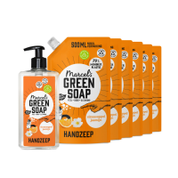 Marcel's Green Soap Handzeep Sinaasappel & Jasmijn 500 ml + 6 Navullingen Pakket