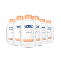 6X Sanicur Bath & Showergel Sensitive 300 ml