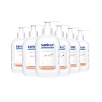 6X Sanicur Handzeep Sensitive 300 ml