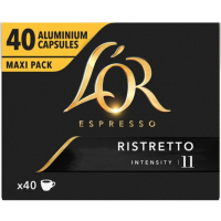5X L'OR Espresso Koffiecups Ristretto 40 stuks