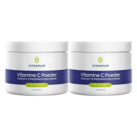 2X Vitakruid Vitamine C Poeder Calcium  & Magnesiumascorbaat 260 gr