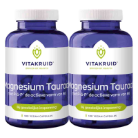 2X Vitakruid Magnesium Tauraat met P 5 P 180 vegancapsules