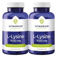 2X Vitakruid L Lysine 1000 mg 90 tabletten