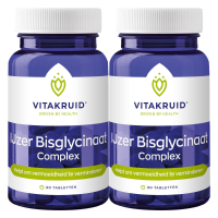 2X Vitakruid IJzer Bisglycinaat Complex 90 tabletten