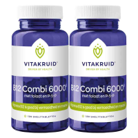2X Vitakruid B12 Combi 6000 met folaat en P 5 P 120 tabletten