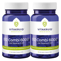 2X Vitakruid B12 Combi 6000 met folaat en P 5 P 60 tabletten