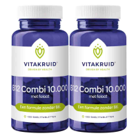 2X Vitakruid B12 Combi 10.000 Met folaat 120 tabletten
