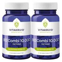 2X Vitakruid B12 Combi 10.000 Met folaat 60 tabletten
