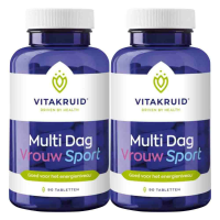 2X Vitakruid Multi Dag Vrouw Sport 90 tabletten