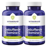 2X Vitakruid Gebufferde Vitamine C 90 vegacapsules