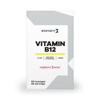 Body & Fit Vitamine B12 Raspberry 60 zuigtabletten