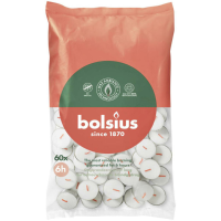 3X Bolsius Theelichten Wit 6 branduren 60 stuks