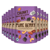 10X Verse Klassenoten Chunky Chocolade en Noten Mix Pure Berry 150 gr