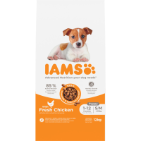 IAMS Hondenvoer Droog Puppy Small/Medium Kip 12 kg