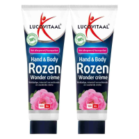 2X Lucovitaal Hand & Body Creme Rozen Wonder tube 100 ml