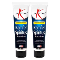 2X Lucovitaal Voetcrème Kamfer Spiritus 75 ml