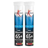 2X Lucovitaal Multi 65+ Bruistabletten Mangosmaak 20 bruistabletten