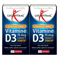 2X Lucovitaal Vitamine D3 75mcg Forte 120 capsules