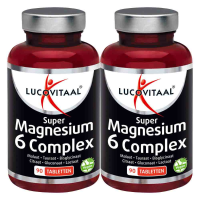 2X Lucovitaal Magnesium Super 6 Complex 90 tabletten